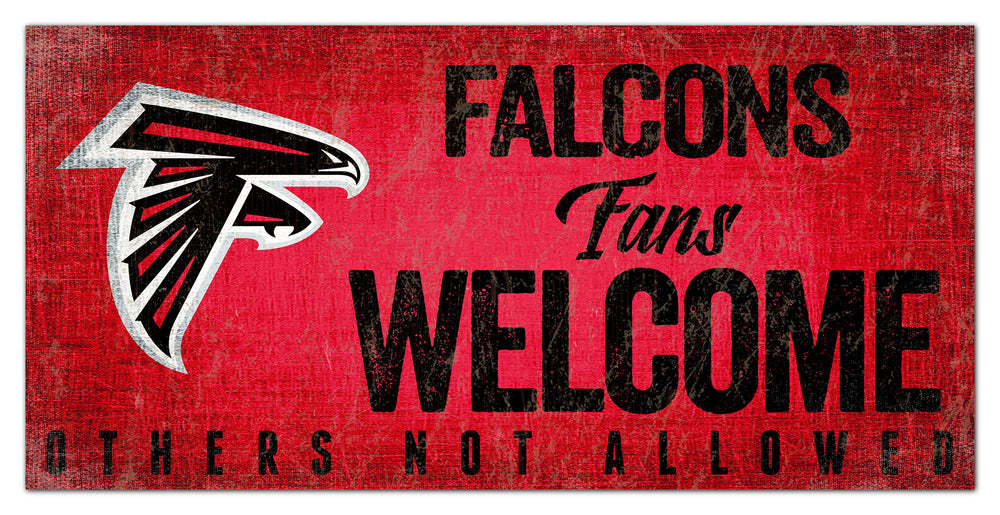 Wholesale NFL0847 Fans Welcome 6x12 / N0847-Atlanta Falcons