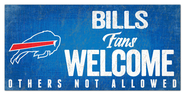 Wholesale NFL0847 Fans Welcome 6x12 / N0847-Buffalo Bills