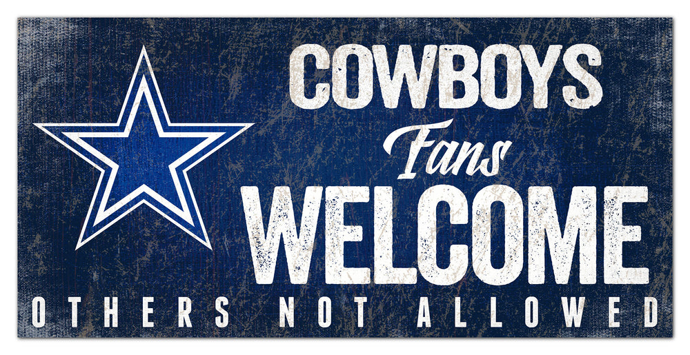 Wholesale NFL0847 Fans Welcome 6x12 / N0847-Dallas Cowboys