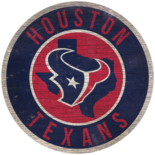 Wholesale NFL0866-12in Circle With State / N0866-Houston Texans