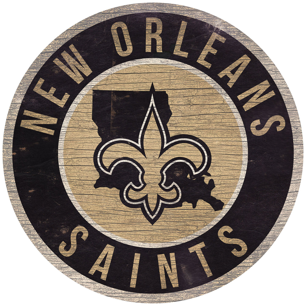 Wholesale NFL0866-12in Circle With State / N0866-New Orleans Saints