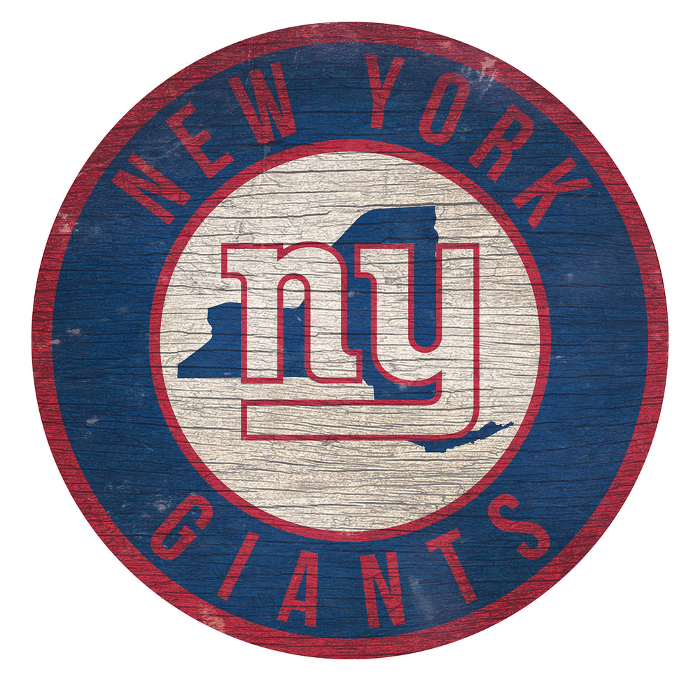 Wholesale NFL0866-12in Circle With State / N0866-New York Giants