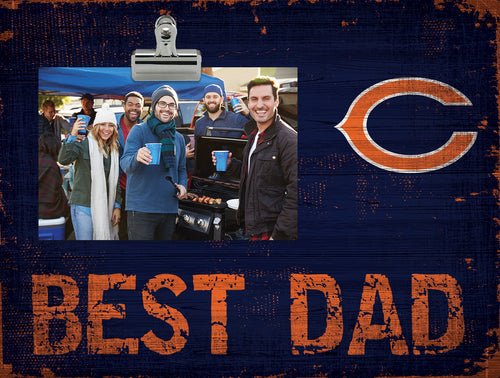 Wholesale NFL0893-Best Dad Clip Frame / N0893-Chicago Bears