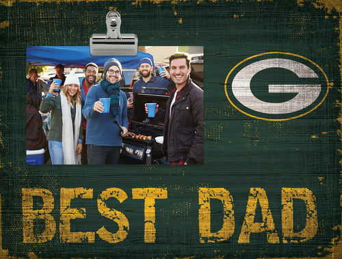 Wholesale NFL0893-Best Dad Clip Frame / N0893-Green Bay Packers