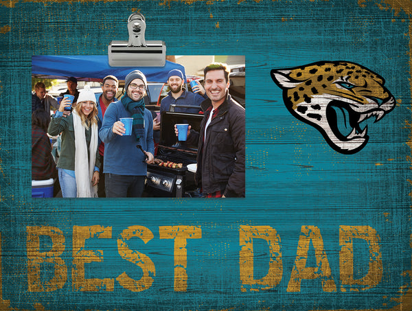 Wholesale NFL0893-Best Dad Clip Frame / N0893-Jacksonville Jaguars