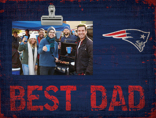 Wholesale NFL0893-Best Dad Clip Frame / N0893-New England Patriots