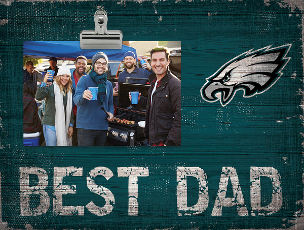 Wholesale NFL0893-Best Dad Clip Frame / N0893-Philadelphia Eagles