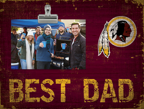 Wholesale NFL0893-Best Dad Clip Frame / N0893-Washington Redskins