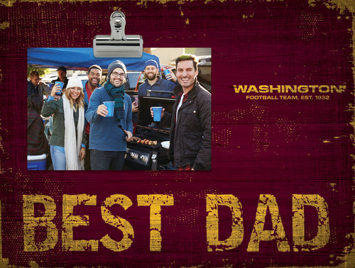 Wholesale NFL0893-Best Dad Clip Frame / N0893-Washington Football Team