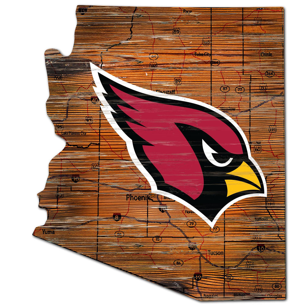 Wholesale NFL0894-12in. state road map sign / N0894-Arizona Cardinals