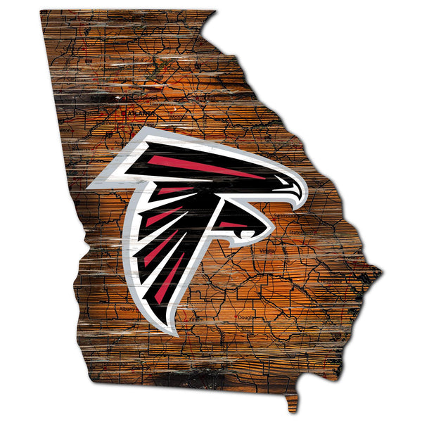 Wholesale NFL0894-12in. state road map sign / N0894-Atlanta Falcons