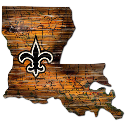Wholesale NFL0894-12in. state road map sign / N0894-New Orleans Saints