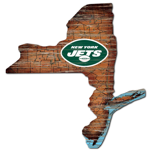Wholesale NFL0894-12in. state road map sign / N0894-New York Jets