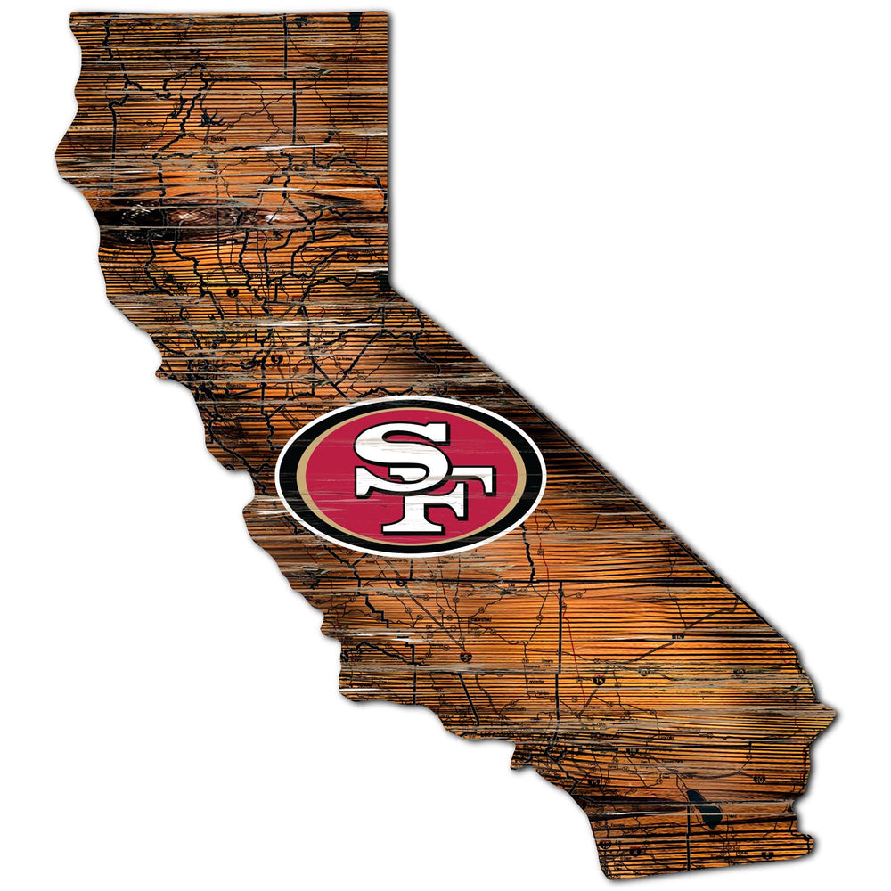 Wholesale NFL0894-12in. state road map sign / N0894-San Francisco 49ers