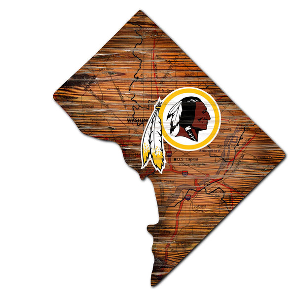 Wholesale NFL0894-12in. state road map sign / N0894-Washington Redskins