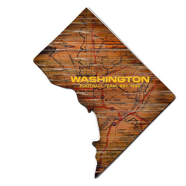 Wholesale NFL0894-12in. state road map sign / N0894-Washington Football Team