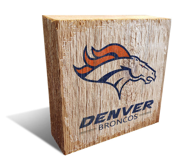 Wholesale NFL0907-Team Logo Block 6x6 / N0907-Denver Broncos