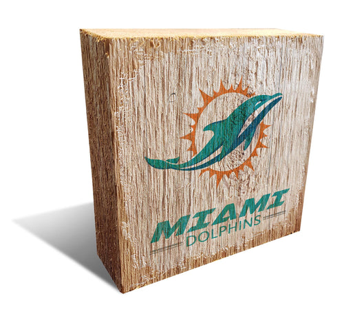 Wholesale NFL0907-Team Logo Block 6x6 / N0907-Miami Dolphins
