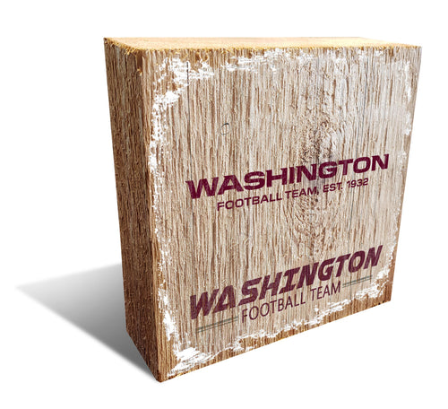 Wholesale NFL0907-Team Logo Block 6x6 / N0907-Washington Football Team