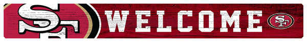 Wholesale NFL0909-Welcome Strip Sign 1.5x16 / N0909-San Francisco 49ers