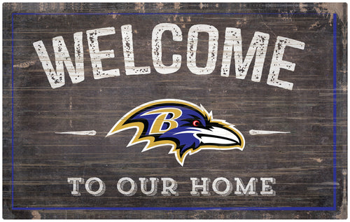 Wholesale NFL0913-11x19 inch Welcome Sign (Khols Resize) / N0913-Baltimore Ravens