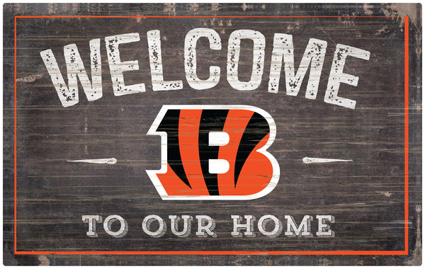 Wholesale NFL0913-11x19 inch Welcome Sign (Khols Resize) / N0913-Cincinnati Bengals