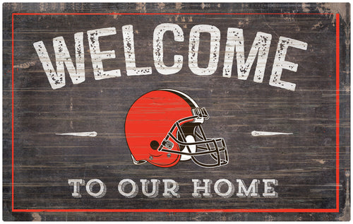 Wholesale NFL0913-11x19 inch Welcome Sign (Khols Resize) / N0913-Cleveland Browns