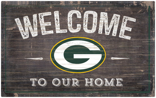 Wholesale NFL0913-11x19 inch Welcome Sign (Khols Resize) / N0913-Green Bay Packers