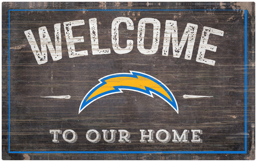 Wholesale NFL0913-11x19 inch Welcome Sign (Khols Resize) / N0913-Los Angeles Chargers