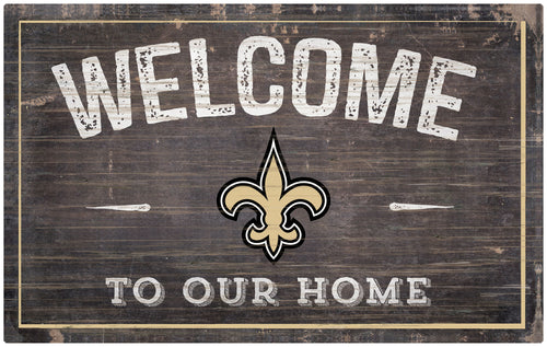 Wholesale NFL0913-11x19 inch Welcome Sign (Khols Resize) / N0913-New Orleans Saints