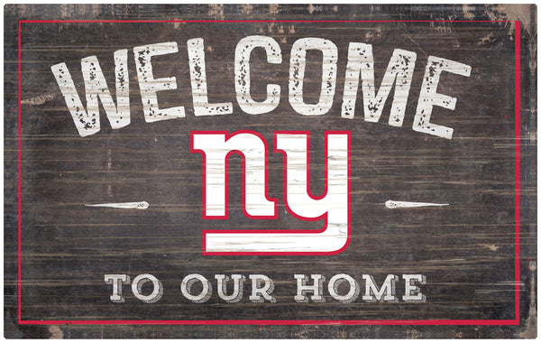 Wholesale NFL0913-11x19 inch Welcome Sign (Khols Resize) / N0913-New York Giants