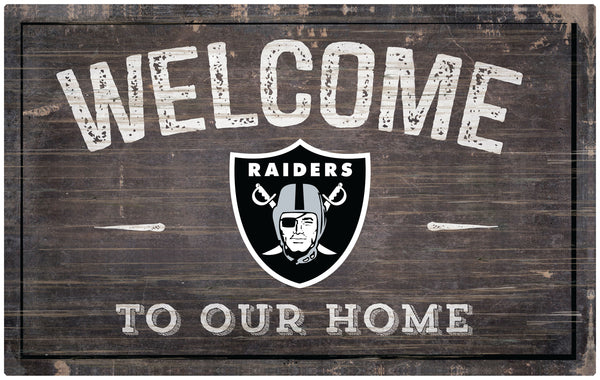 Wholesale NFL0913-11x19 inch Welcome Sign (Khols Resize) / N0913-Oakland Raiders