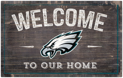 Wholesale NFL0913-11x19 inch Welcome Sign (Khols Resize) / N0913-Philadelphia Eagles