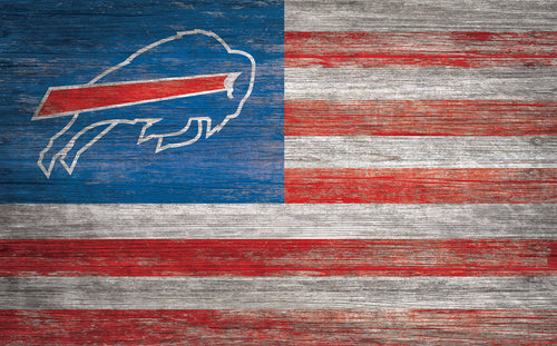 Wholesale NFL0940-American Flag 11x19 / N0940-Buffalo Bills