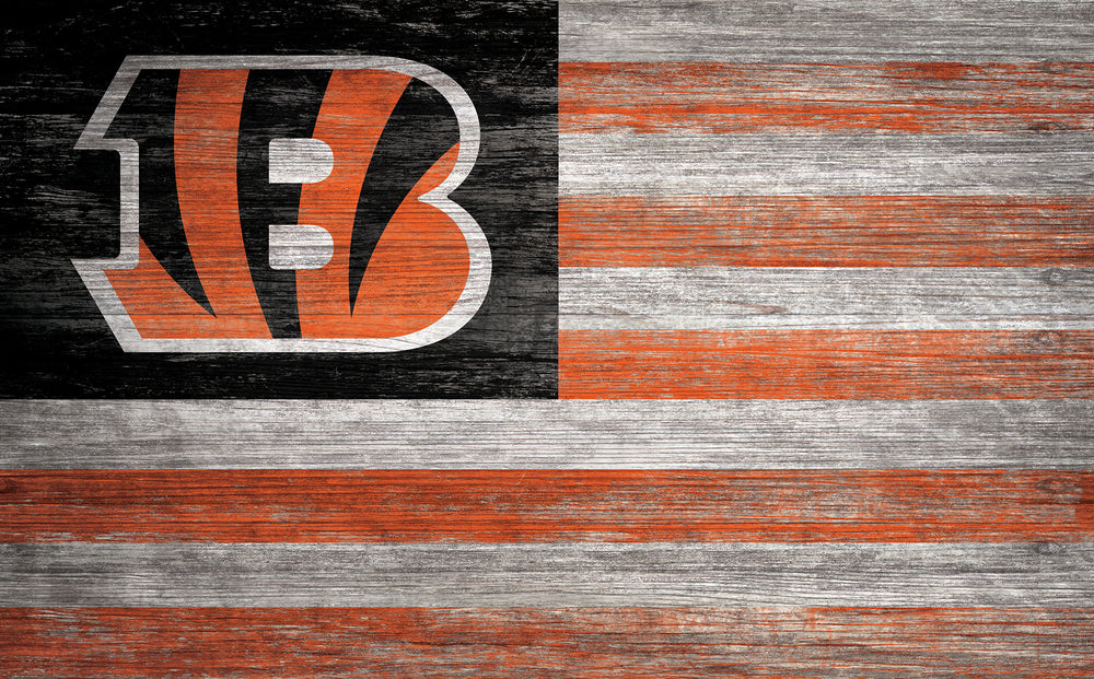 Wholesale NFL0940-American Flag 11x19 / N0940-Cincinnati Bengals