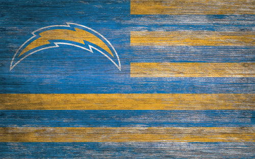 Wholesale NFL0940-American Flag 11x19 / N0940-Los Angeles Chargers
