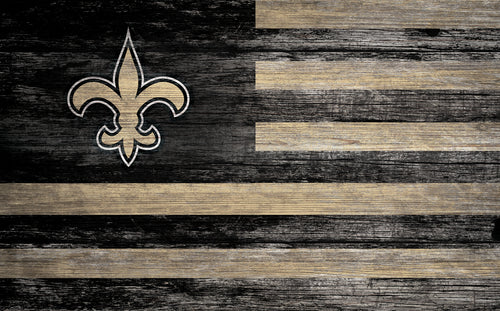 Wholesale NFL0940-American Flag 11x19 / N0940-New Orleans Saints