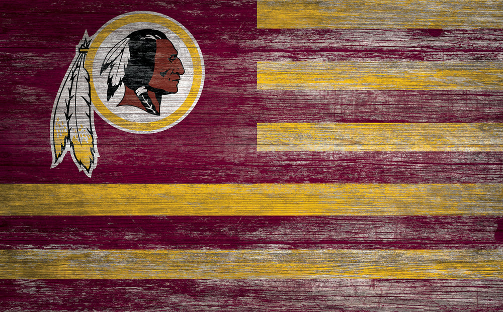 Wholesale NFL0940-American Flag 11x19 / N0940-Washington Redskins