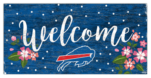 Wholesale NFL0964-Welcome Floral 6x12 / N0964-Buffalo Bills