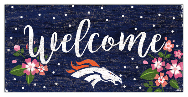 Wholesale NFL0964-Welcome Floral 6x12 / N0964-Denver Broncos