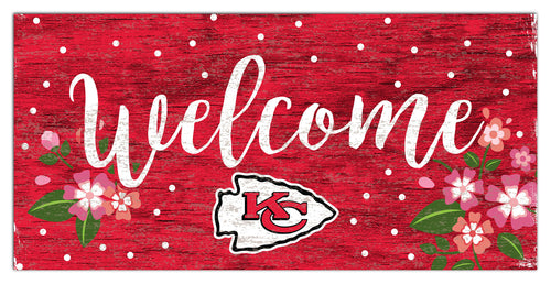 Wholesale NFL0964-Welcome Floral 6x12 / N0964-Kansas City Chiefs