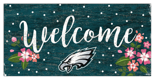 Wholesale NFL0964-Welcome Floral 6x12 / N0964-Philadelphia Eagles