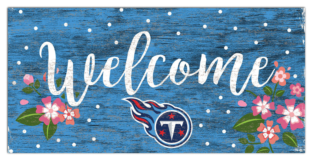 Wholesale NFL0964-Welcome Floral 6x12 / N0964-Tennessee Titans