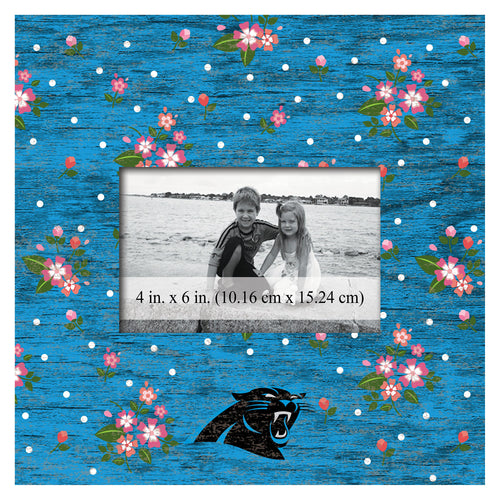 Wholesale NFL0965-Floral 10x10 Frame / N0965-Carolina Panthers