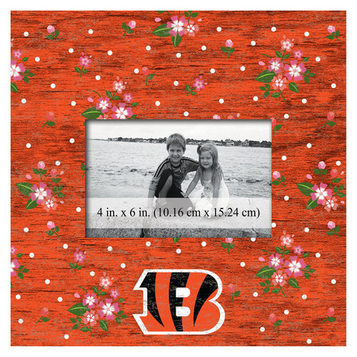 Wholesale NFL0965-Floral 10x10 Frame / N0965-Cincinnati Bengals