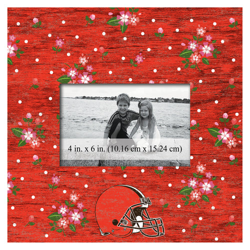 Wholesale NFL0965-Floral 10x10 Frame / N0965-Cleveland Browns