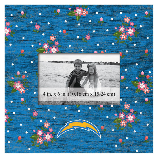 Wholesale NFL0965-Floral 10x10 Frame / N0965-Los Angeles Chargers