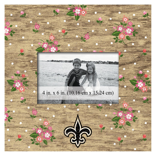 Wholesale NFL0965-Floral 10x10 Frame / N0965-New Orleans Saints