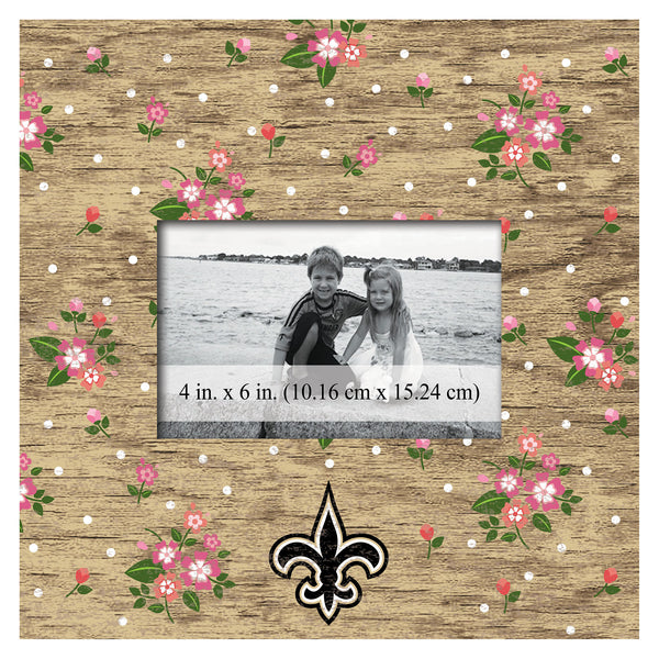 Wholesale NFL0965-Floral 10x10 Frame / N0965-New Orleans Saints