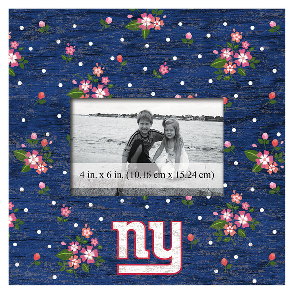 Wholesale NFL0965-Floral 10x10 Frame / N0965-New York Giants